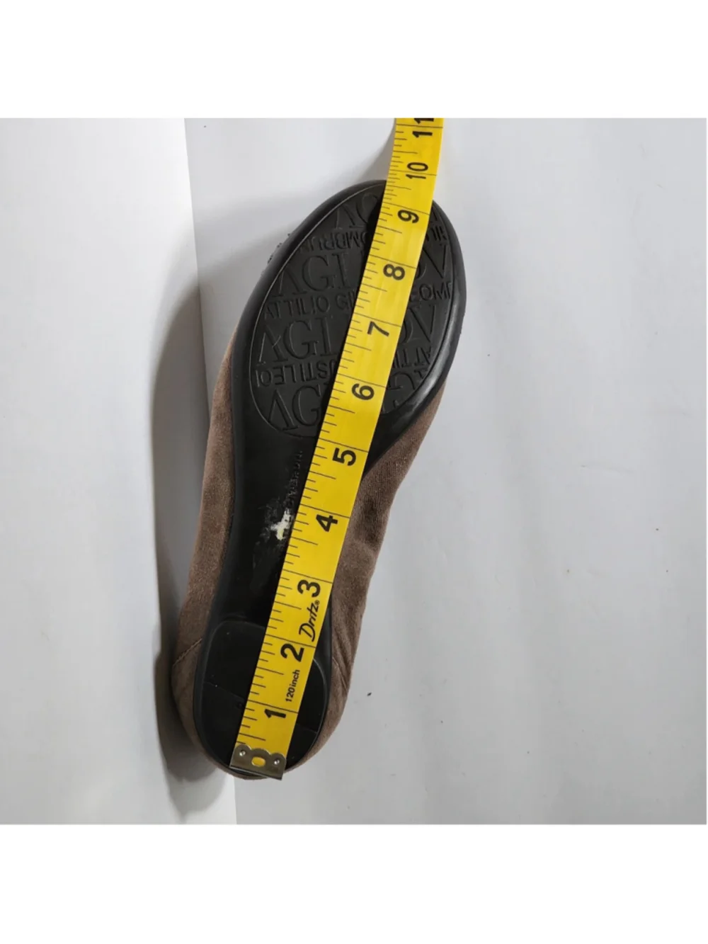 AGL Attilio Giusti Leombruni Monika Suede Cap Toe Ballet Flats Size 36 US 6